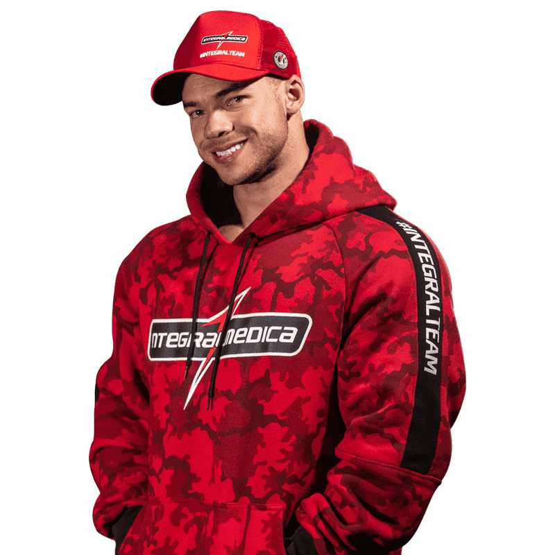 Hoodie Integralmédica Red Camouflage - Moletom Canguru - Frente