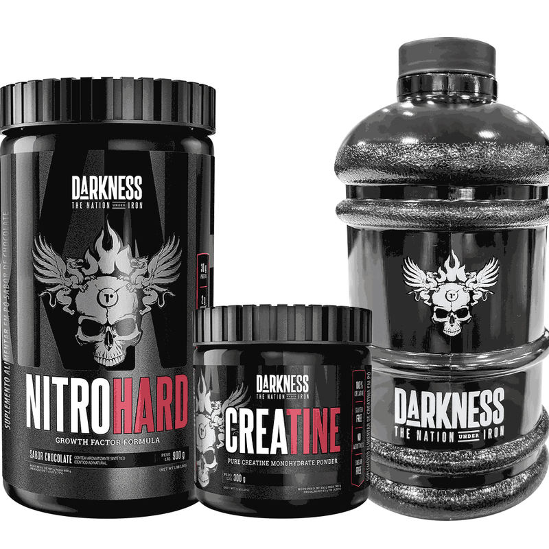 Nitro-Hard-900g-chocolate---Creatine-Darkness-300g---Galao-Darkness