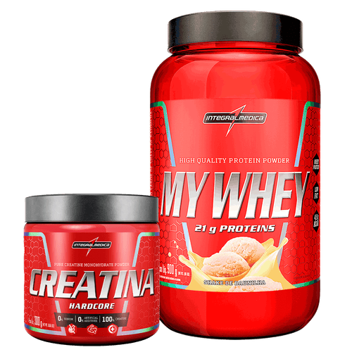 Promopack My Whey Baunilha 900g + Creatina 100% Pura 300g