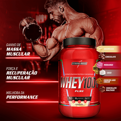 Whey Protein Concentrado Pote 900g